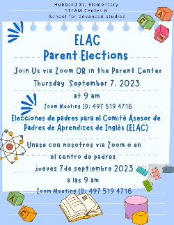 ELAC Parent Elections